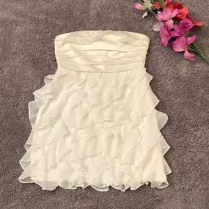 Arden B Strapless Ruffle Dress